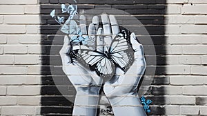 Love Butterfly Graffiti Compassion Psychology Hope