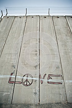 Graffiti on Israeli Separation Barrier