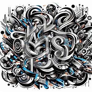Graffiti lettering Urban and expressive style characterized b photo