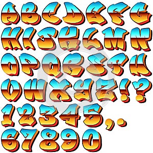 Graffiti Letters and Numbers