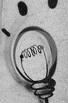 Graffiti light ball photo