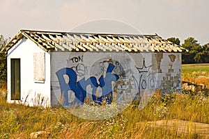 Graffiti on Old Building