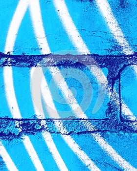 Graffiti painted on a brick wall texture