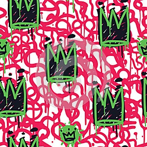 Graffiti Seamless Pattern Color