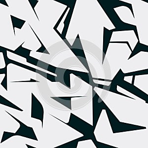 Graffiti Shapes Seamless Pattern