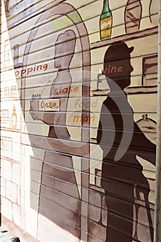 Graffiti on the shutter