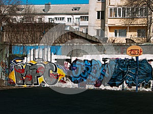 Graffiti at the sportground