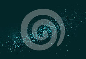 Graffiti sprayed background in blue over black