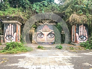 Graffiti street art at Padang Galak Bali