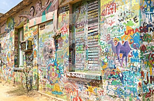 Graffiti on the streets of Tel Aviv.