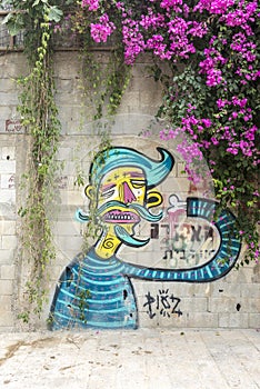 Graffiti on the streets of Tel Aviv.