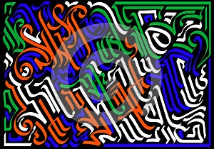 Graffiti tag abstract background 1