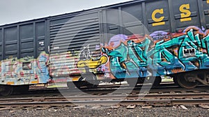 Graffiti on the tracks