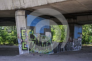 Graffiti under the bridge