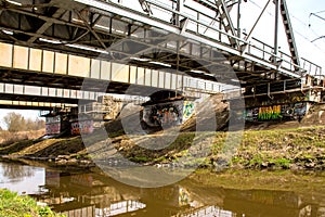 Graffiti under the railway bridge