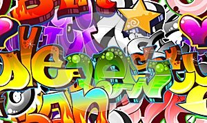 Graffiti Urban Art Background photo