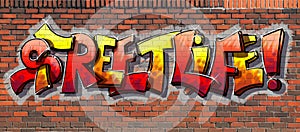 Graffiti wall photo
