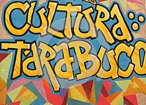 Graffiti on a wall in Tarabuco