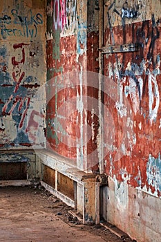 Graffitied Crumbling Bunker photo