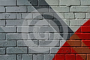 Graffity brick wall, very small detail. Abstract urban street art design close-up. Modern iconic urban culture, stylish