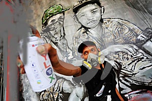 Graffity painter urban style