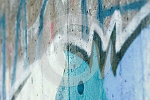 Grafiti Background on the concrete wall