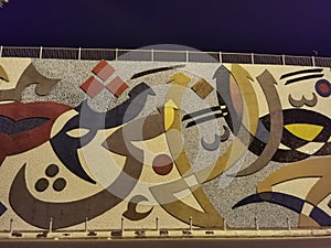 Grafitii on the wall in jeddah city