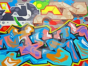 Grafitti design on a wall
