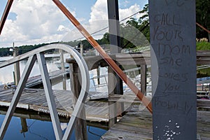 Grafitti at the Dock