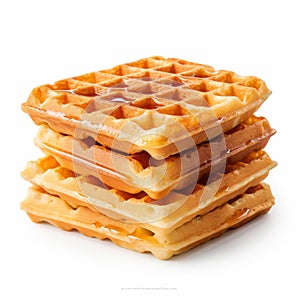 Graflex Speed Graphic Style Waffles Stack On White Background