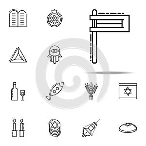 Gragger icon. Judaism icons universal set for web and mobile