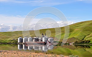 Grain Barge on the Snake River