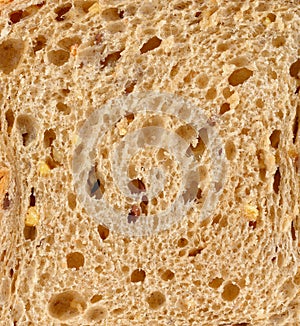 Grain brown bread, background texture