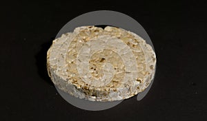 Grain crispbreads crispy rice and diet bread. Stack of puffed whole grain crispbread