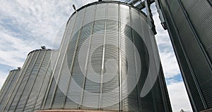 Grain dryer containers. A plant for processing and harvesting animal feed.