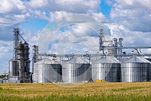 Grain elevator silos