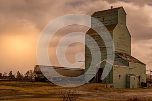 Grain elevator still in use Brant Alberta Canada