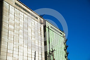 Grain elevator. Storage and loading of grain