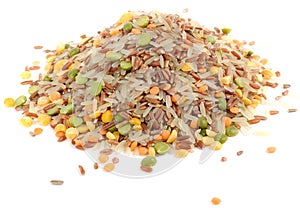 Grain Mix - Red & Parboiled Rice, Peas, Lentils