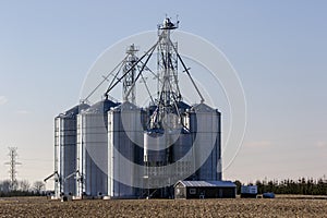 Grain Silos Southwestern Ontario Canada