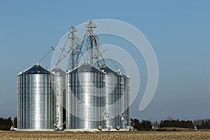 Grain Silos Southwestern Ontario Canada