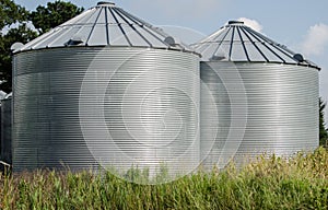 Grain storage bins