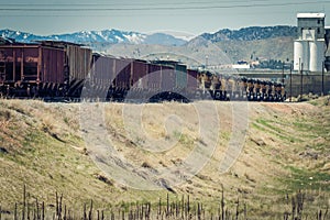 Grain Train With Many Engines
