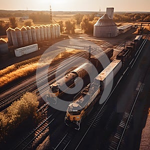 Grain Train: Nourishing Nations on the Move.generative ai