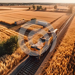 Grain Train: Nourishing Nations on the Move.generative ai