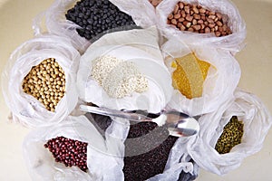 Grains and beans