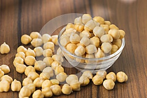 Grains of chickpeas, Cicer arietinum