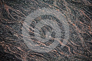 Grains on polished granite