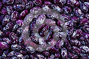 Grains of red dry beans, background with legumes