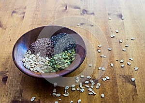 Grains and Seends in a bowl